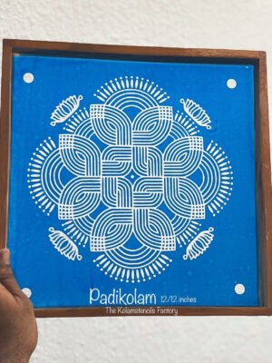 Padikolam with Lotus